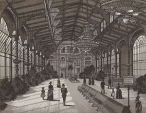 Vřídelní kolonáda, interiér (litho) od German School