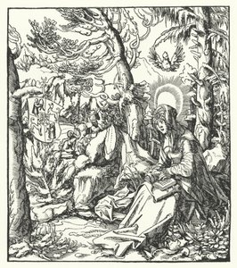 Svatá Ida Lotrinská (c1040-1113) (rytina) od German School