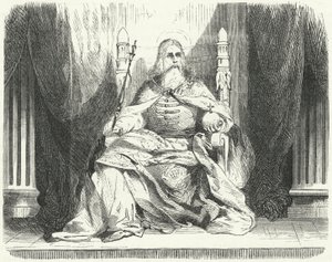 Štěpán I., král uherský (rytina) od German School