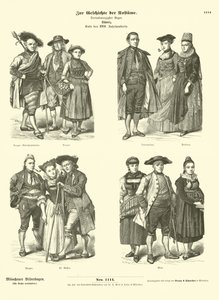 Švýcarské kostýmy, konec 18. století od German School