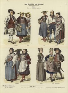 Švýcarské kostýmy, konec 18. století od German School