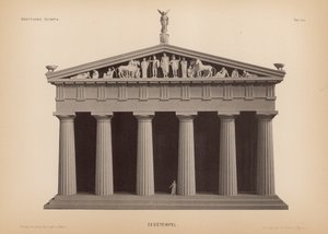 Diův chrám, Olympia, Řecko (litho) od German School