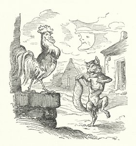 The Cock And The Fox (rytina) od German School