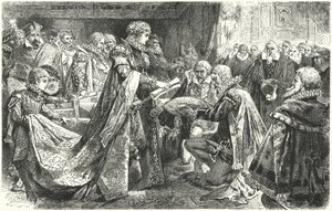 Nizozemská šlechta před Markétou Parmskou, guvernérkou Španělského Nizozemska, 1559 od German School