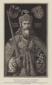 Císař Karel Veliký (rytina) od German School
