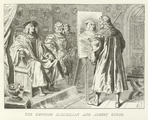 Císař Maxmilián a Albert Durer od German School