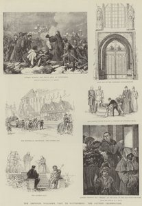 Návštěva císaře Viléma ve Wittenbergu, Lutherova slavnost (rytina) od German School