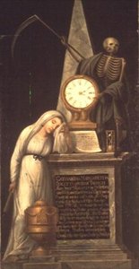 Pohřební pomník zpěvačky Cathariny Margaretha Docetti, rozené Tausch, škola v Heidelbergu od German School
