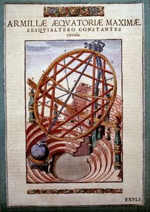 The Great Equatorial Armil in „Astronomy“ od Tycha Brahe (1546 – ​​​​​1601), Wandsbeck od German School