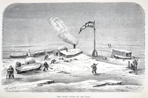 Hanzovní dům na floe, hospoda. Londýn 1874 od German School