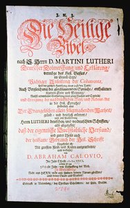 Bible svatá, sv. I., 1681 od German School