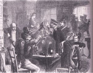 Prusové ve Versailles, Cassells Historie války mezi Francií a Německem vydaná Cassell and Company Limited, kolem roku 1890 (litho) od German School