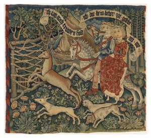 The Pursuit of Fidelity, cca 1475-1500 (tapisérie) od German School