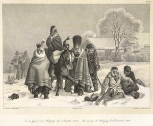 Ústup z Moskvy, 3. prosince 1812, ilustrace z 