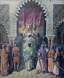 Smlouva z Jaffy mezi císařem Fridrichem II a sultánem al-Kamilem v roce 1229 od German School