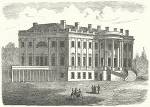 Bílý dům, Washington DC (rytina) od German School