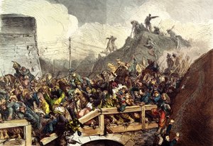 Poražené francouzské jednotky v bitvě u Sedanu, 1. září 1870