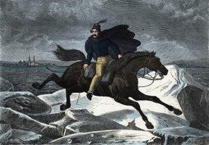 Pohádka Sandor na koni Tartar cválající po ledové řece Dunaj. V „“ Wenn Jemand eine Reise thut, tak kann er was erzahlen““ (Když někdo cestuje, tohle může vyprávět), německá pohádka Franze Wiedemanna od German School