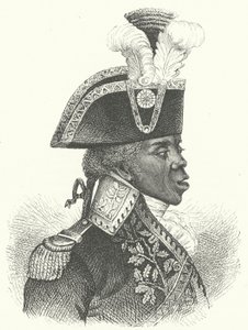 Toussaint Louverture, vůdce haitské revoluce (rytina) od German School
