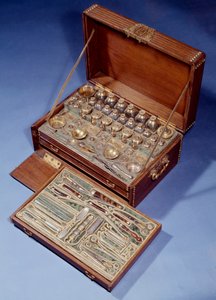 Sada cestovní chirurgie a lékárny. 1640. Augsburg. Dekorativní umění, Paříž. od German School