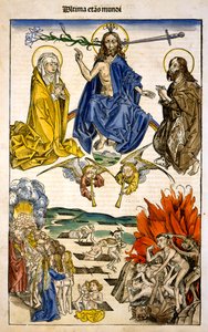 Ultima etas Mundi (Poslední soud) z Liber Chronicarum od Hartmanna Schedela, 1493 od German School