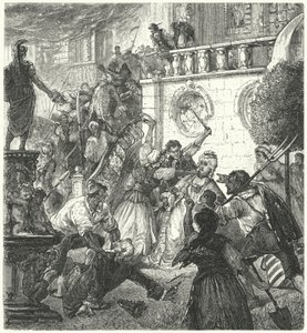Povstání rolníků za Francouzské revoluce (rytina) od German School