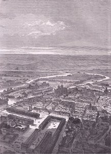 Pohled na Metz, Cassells Historie války mezi Francií a Německem vydaná Cassell and Company Limited, kolem roku 1890 (litho) od German School