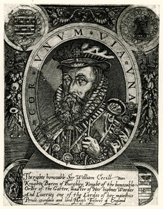 William Cecil Lord Burleigh od German School