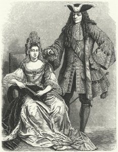 William III a Marie II, král a královna Anglie (rytina) od German School