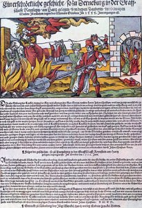 Čarodějnice upáleny v Derneburgu v roce 1555 od German School