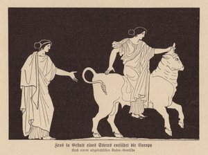 Zeus v podobě býka unášejícího Evropu (litho) od German School