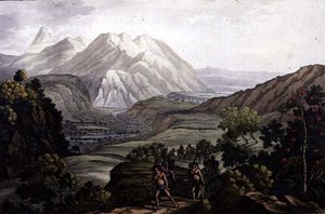 Parola Park a pohoří And, Bolívie (barva litho)