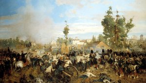 Bitva o Magentu. Obraz Gerolamo (Girolamo) Induno