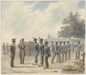 Venkovská občanská stráž, 1830 od Gerret Jasink van de Poll