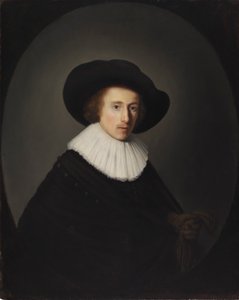 Portrét muže s kloboukem od Gerrit Dou
