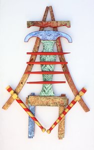 Osvícená jídelní židle 07, 2010 (akryl na dřevě) od Gerrit Greve