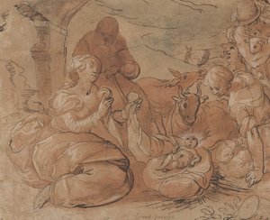Klanění pastýřů, 1599. od Gerrit Pietersz Sweelink
