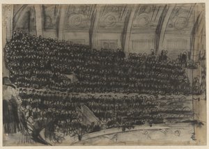 Diváci na tribunách Circus Carré od Gerrit Willem Dijsselhof