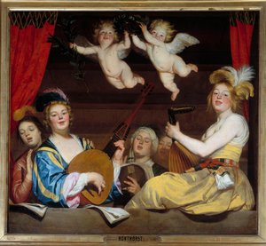Koncert Malba Gerrita Van Honthorsta od Gerrit van Honthorst