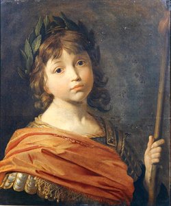 Princ Rupert (1619-82) jako chlapec jako Mars (olej na plátně) od Gerrit van Honthorst