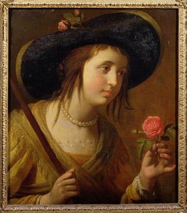 Princezna Žofie Česká (1630-1714), matka Jiřího I. jako pastýře od Gerrit van Honthorst