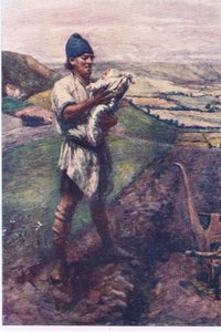 „V brázdě na poli tě našel oráč“, Příběhy královny víl vydal George Harrap and Company od Gertrude E. Demain (after) Hammond