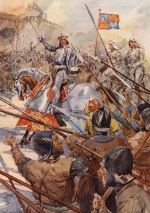 Hra Williama Shakespeara: (barevná litografie) od Gertrude E. Demain (after) Hammond