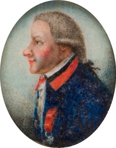 Portrét generála Vandermeercka, kolem 1735-63 (olej na papíře)
