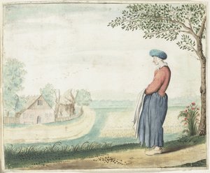 Selka v krajině od Gesina ter Borch (signed by artist)