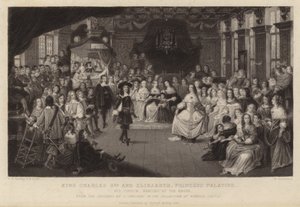 Král Karel II. a Alžběta, princezna Palatine od Gheerart Janssen
