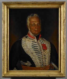 Podplukovník James Skinner (1778-1841) kolem roku 1836 (olej na plátně) od Ghulam Husayn Khan