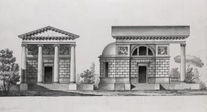 Návrh kostela pro rodinu Tutomlin od Giacomo Antonio Domenico Quarenghi