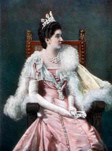 Italská královna Elena, konec 19. století.