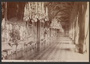 Turín - Královský palác - Jídelna Daniele Seitera od Giacomo Brogi